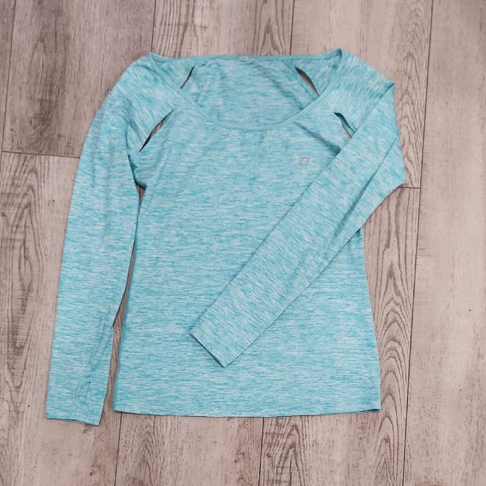 Lorna Jane Light Blue Long Sleeve Blouse
